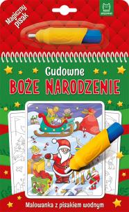 Cudowne Boże Narodzenie. Malowanka z pisakiem. Autor: Opracowanie zbiorowe. Multiszop.pl Okładka książki Cudowne Boże Narodzenie. Malowanka z pisakiem