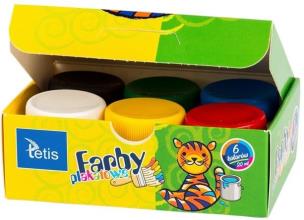 Opakowanie Farby plakatowe 20ml 6 kolorów KF001-A