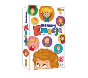 Gra Emocje memory. Wydawca: Adamigo. Multiszop.pl Opakowanie Gra Emocje memory