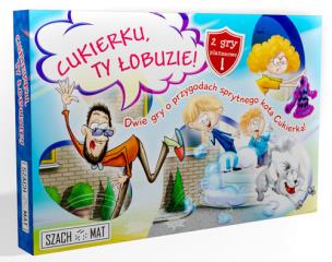 Gry: Cukierku, Ty łobuzie!/ Złapię cię, Cukierku. Autor: Magdalena Porębska. Multiszop.pl Okładka książki Gry: Cukierku, Ty łobuzie!/ Złapię cię, Cukierku