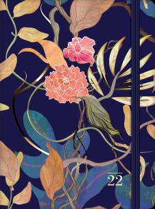 Opakowanie Kalendarz 2022 B6 dzienny Ciemne kwiatyDI1