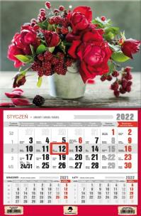 Opakowanie Kalendarz 2022 jednodzielny Róże