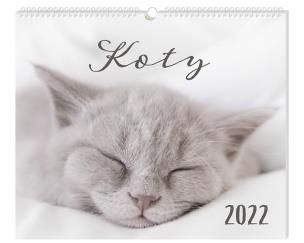 Opakowanie Kalendarz 2022 planszowy 33,5x40 Koty