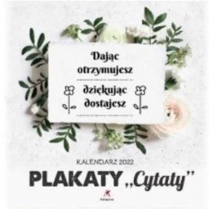 Opakowanie Kalendarz 2022 Ścienny Cytaty ARTSEZON