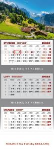 Opakowanie Kalendarz 2022 ścienny trójdzielny Góry