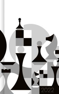 Okładka książki Kalendarz 2022. Szachy