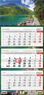 Opakowanie Kalendarz 2022 trójdzielny Góry