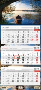 Opakowanie Kalendarz 2022 trójdzielny Łódka