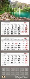 Opakowanie Kalendarz 2022 trójdzielny Premium Morskie Oko
