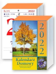 Okładka książki Kalendarz 2022 zdzierak Domowy KASTOR