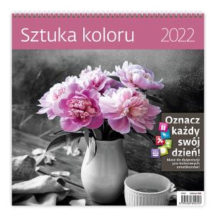 Opakowanie Kalendarz 30 x 30 z naklejkami. Sztuka koloru 2022