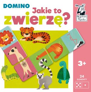 Okładka książki Kapitan Nauka. Jakie to zwierzę? Domino