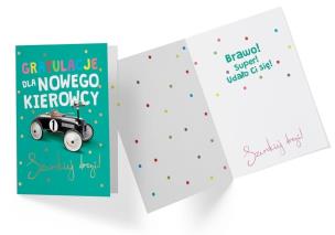 Opakowanie Karnet B6 PP-2207 Gratulacje, nowy kierowca