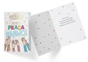 Opakowanie Karnet B6 PP-2211 Gratulacje, nowa praca