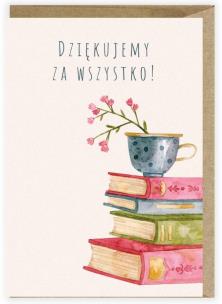 Opakowanie Kartka na Dzień Nauczyciela Książki K125