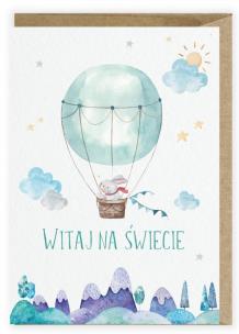 Opakowanie Kartka z okazji narodzin Balonik K117