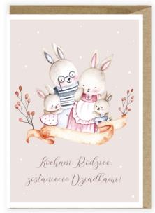 Opakowanie Kartka Zostaniecie Dziadkami K122