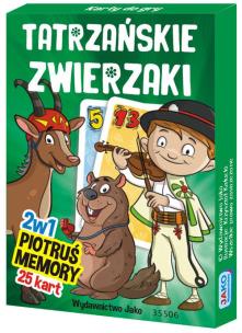 Okładka książki Karty Piotruś/Memory. Tatrzańskie Zwierzaki