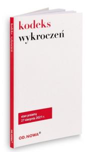 Okładka książki Kodeks Wykroczeń - sierpień 2021
