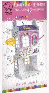 Opakowanie Kolorowanka składanka mini Domek ul. Różana 8