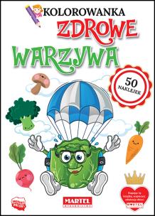 Okładka książki Kolorowanka z naklejkami Zdrowe warzywa