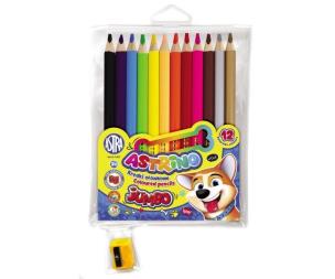 Opakowanie Kredki ołówkowe okrągłe Jumbo 12 kolorów Astrino