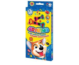 Opakowanie Kredki ołówkowe trójkątne 12 kolorów Astrino ASTRA