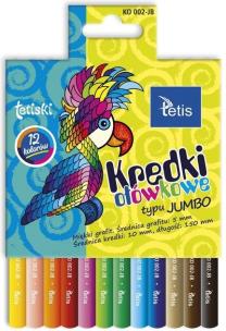 Opakowanie Kredki Tetiski okrągłe jumbo 12kol. KO002-JB