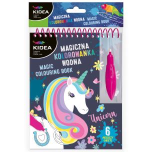 Opakowanie Magiczna wielorazowa kolorowanka wodna Kidea JEDNOROŻEC
