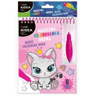 Magiczna wielorazowa kolorowanka wodna Kidea KOTKI. Wydawca: Derform. Multiszop.pl Opakowanie Magiczna wielorazowa kolorowanka wodna Kidea KOTKI