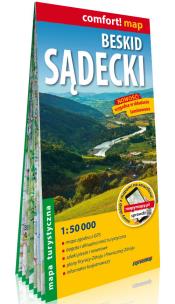 Okładka książki Mapa tur. - Beskid Sądecki 1:50 000