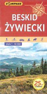 Okładka książki Mapa turystyczna - Beskid Żywiecki 1:50 000 w.2021
