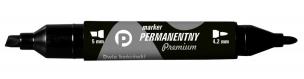 Opakowanie Marker perman. czarna 2 końcówki (12szt.) KM502-V2
