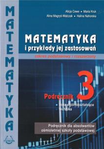 Okładka książki Matematyka i przykłady zast. 3 LO podręcznik ZPiR