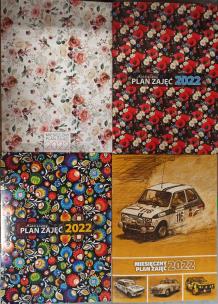 Opakowanie Miesiączny Plan Zajęć 2022 Avanti - MIX wzorów