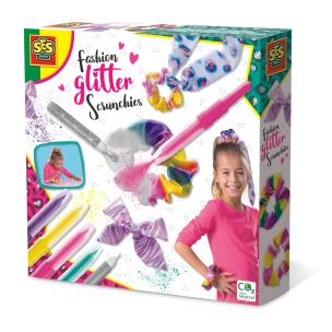 Opakowanie Modne brokatowe gumki do włosów