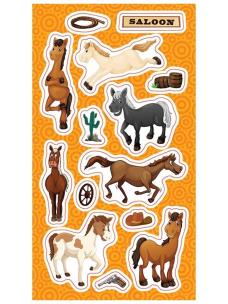 Opakowanie Naklejki Koniki