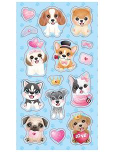 Opakowanie Naklejki Małe pieski