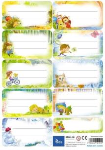 Opakowanie Naklejki na zeszyty i książki KN001-08 25ark Tetis