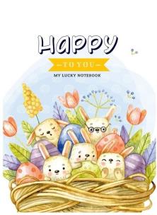 Opakowanie Notatnik ozdobny 145x197/64K kratka TW Happy