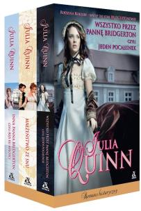 Okładka książki Pakiet Wszystko przez pannę Bridgerton, czyli jeden pocałunek / Małżeństwo ze snu / Inna panna Bridgerton, czyli rejs ku miłości