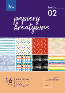 Opakowanie Papiery kreatywne A3 16 kartek nr 02 KB031-02