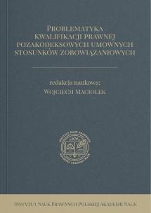Okładka książki Problematyka kwalifikacji prawnej...