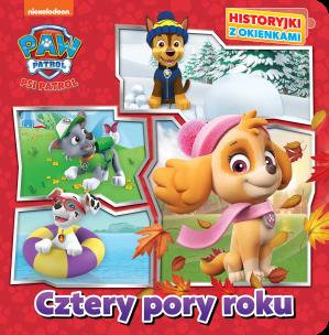 Okładka książki Psi Patrol. Historyjki z okienkami. Cztery pory..