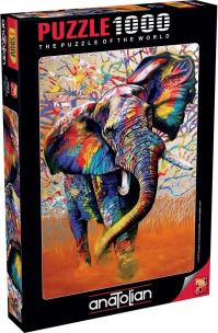 Opakowanie Puzzle 1000 Afrykańskie kolory