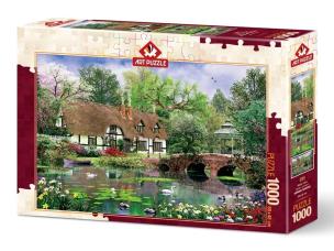 Opakowanie Puzzle 1000 Dom nad stawem