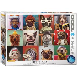 Opakowanie Puzzle 1000 Funny Dogs by Lucia Heffernan 6000-5523