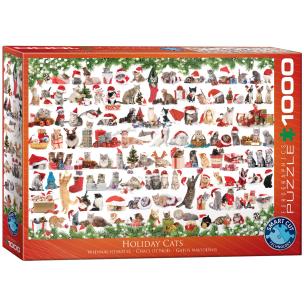 Opakowanie Puzzle 1000 Holiday Cats 6000-0940