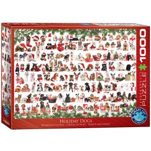 Opakowanie Puzzle 1000 Holiday Dogs 6000-0939