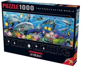 Opakowanie Puzzle 1000 Panorama Podmorskie życie